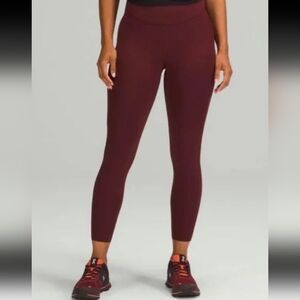 Lululemon Base Pace High Rise Tight Red Merlot Leggings 14